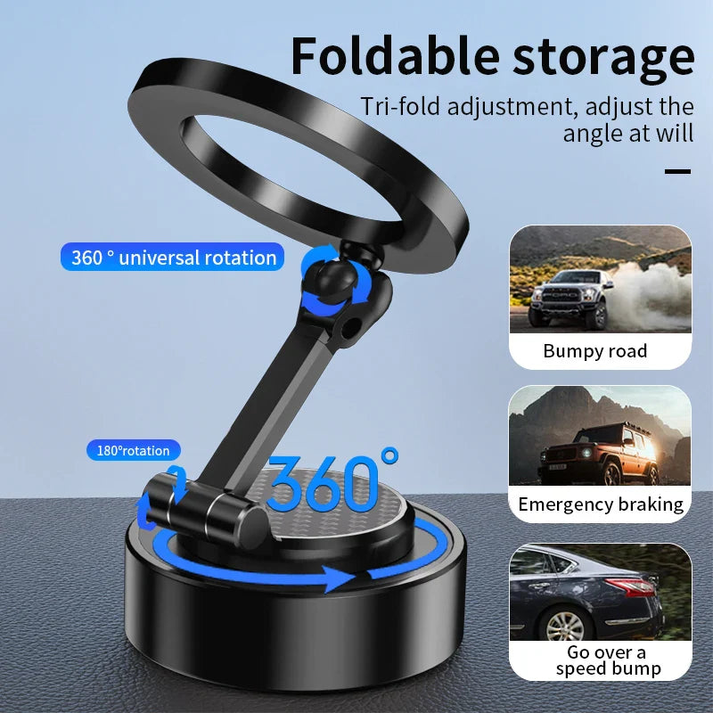 KTX-130771 360-Degree Rotating Foldable Vacuum Suction Phone Holder for Car, Wall, and Glass