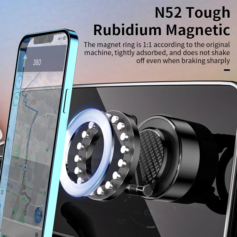 KTX-130771 360-Degree Rotating Foldable Vacuum Suction Phone Holder for Car, Wall, and Glass