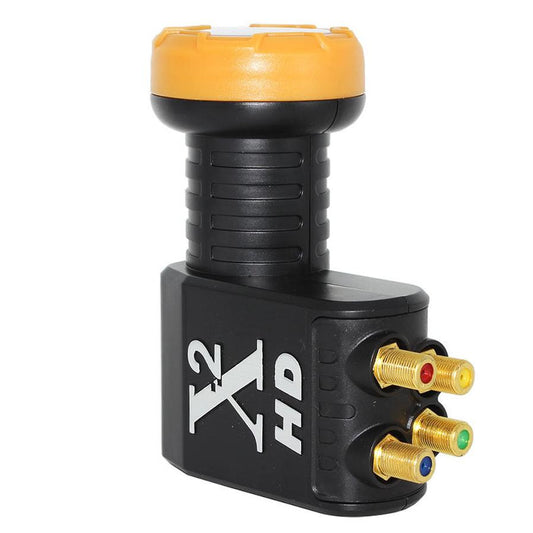 KTX-602963 Universal Ku Band Quad LNB for Satellite TV Receiver - Linear Polarized, HDTV Compliant, Superior Noise Performance