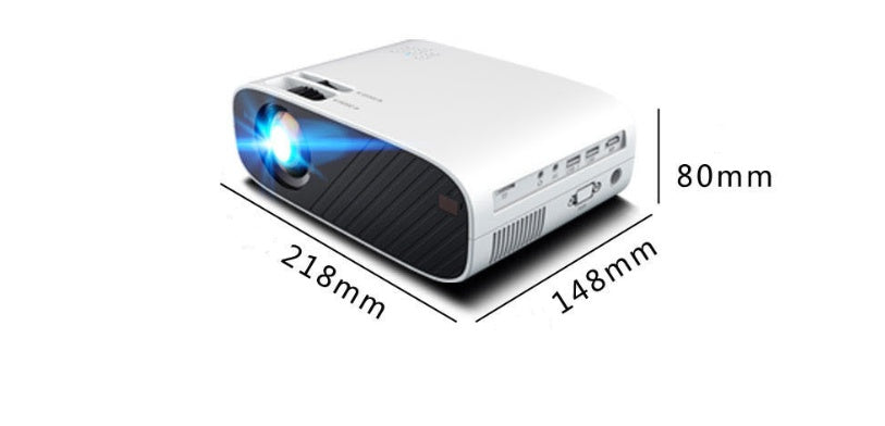 KTX-586003 Portable Smart Projector with LED Light Source, 1920x1080 Resolution, and Vertical Keystone Correction