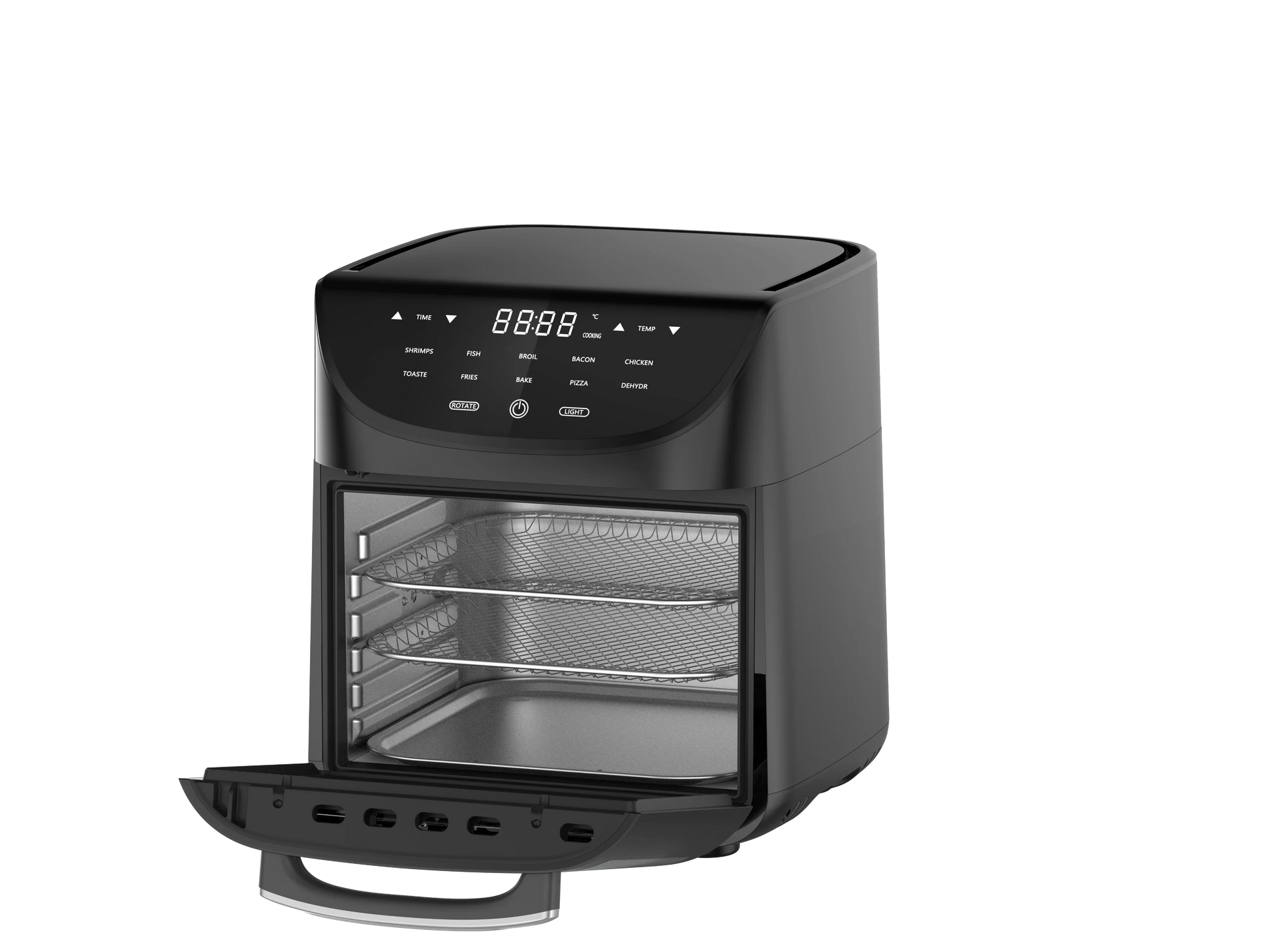 KTX-254611 9L Digital Air Fryer Oven with One-Touch Control for Oil-Free Cooking of French Fries and More