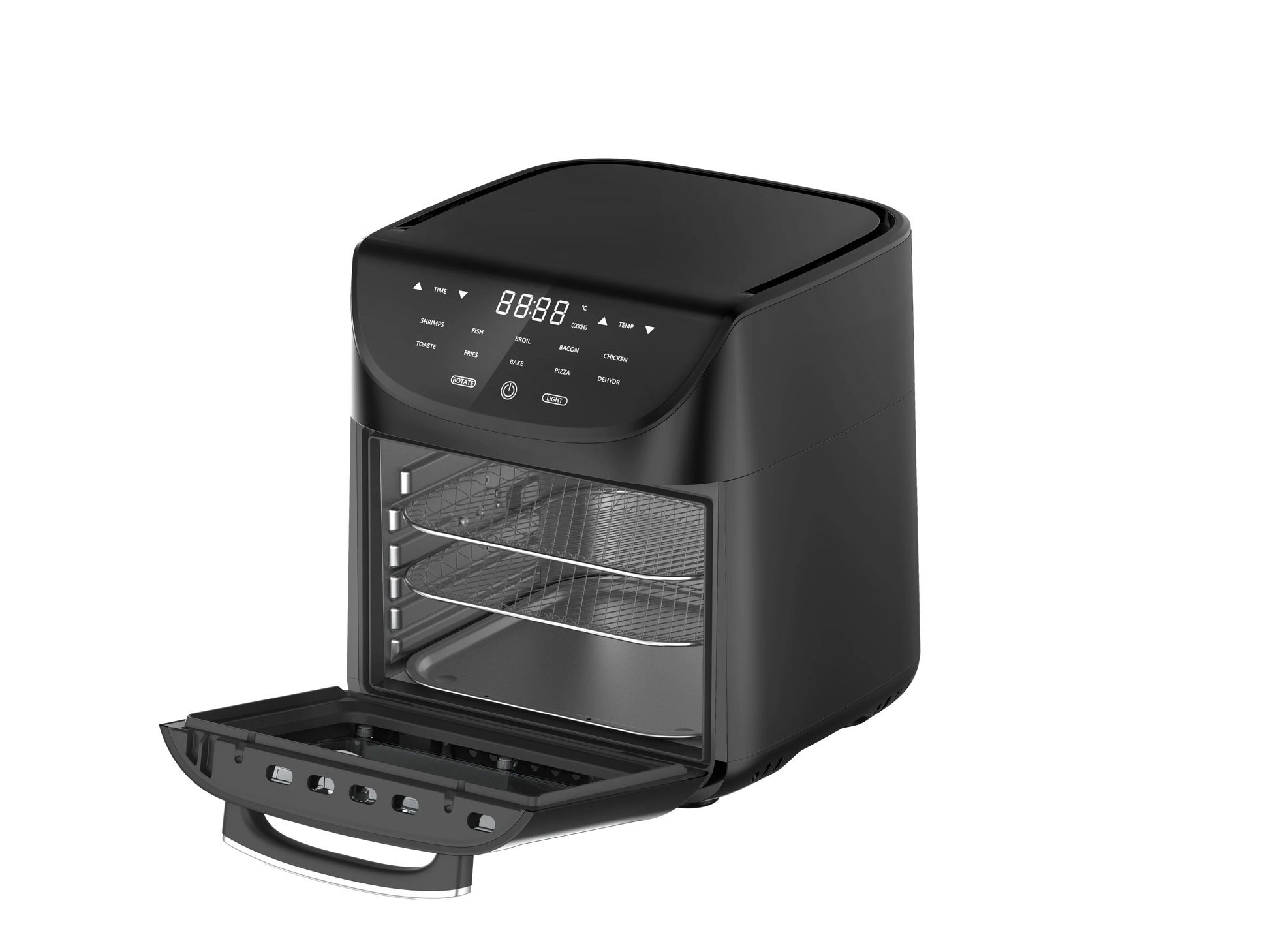 KTX-254611 9L Digital Air Fryer Oven with One-Touch Control for Oil-Free Cooking of French Fries and More