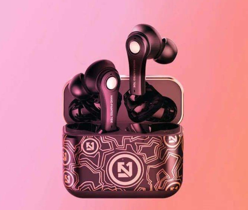 KTX-328659 True Wireless Sports Bluetooth Headset with Battery Display and Voice Control, Mono Channel, Multi-Point Connection - Available in Black and Pink White