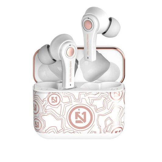 KTX-328659 True Wireless Sports Bluetooth Headset with Battery Display and Voice Control, Mono Channel, Multi-Point Connection - Available in Black and Pink White
