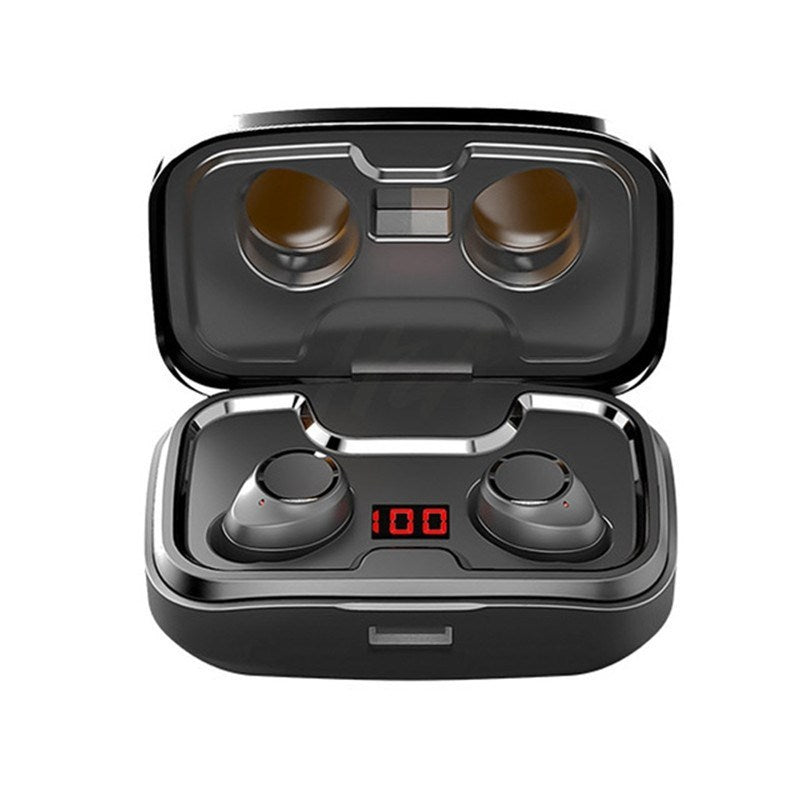 KTX-377235 Wireless Bluetooth 5.0 Headset with Charging Case and Noise Cancellation