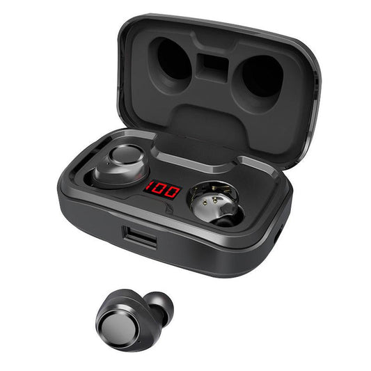 KTX-377235 Wireless Bluetooth 5.0 Headset with Charging Case and Noise Cancellation