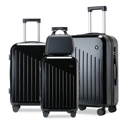 KTX-130259 Lightweight 3-Piece Mini Cabin Suitcase Set with 28-Inch Spinner Travel Bag in Durable ABS Material