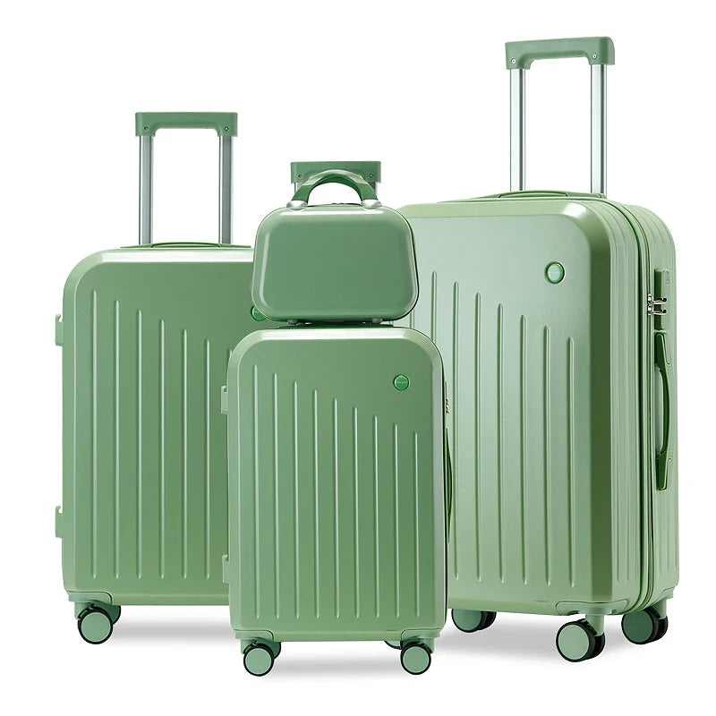 KTX-130259 Lightweight 3-Piece Mini Cabin Suitcase Set with 28-Inch Spinner Travel Bag in Durable ABS Material