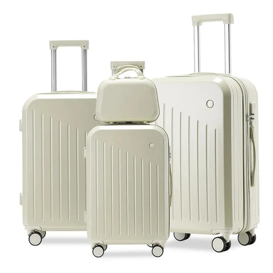 KTX-130259 Lightweight 3-Piece Mini Cabin Suitcase Set with 28-Inch Spinner Travel Bag in Durable ABS Material