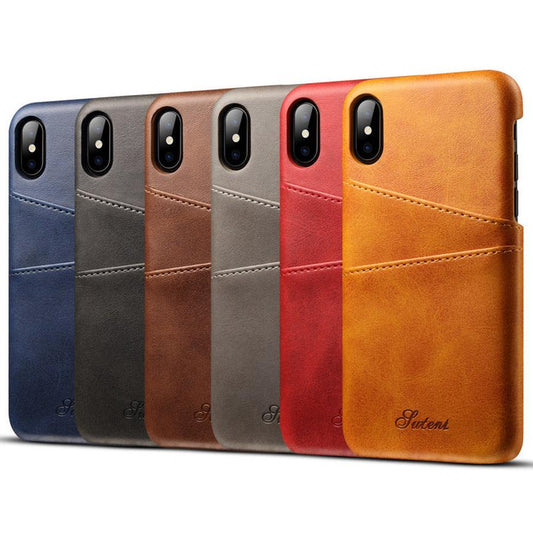KTX-171923 Slim PU Leather Wallet Case with Credit Card Holder for Phones