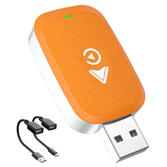 KTX-312723 Wired to Wireless CarPlay Adapter for iPhone and Android - 2-in-1 Auto Smartbox Dongle