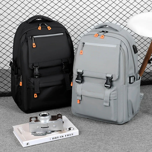KTX-707411 Waterproof Oxford 17-Inch Laptop Backpack for College Students with Large Capacity and Zipper Closure