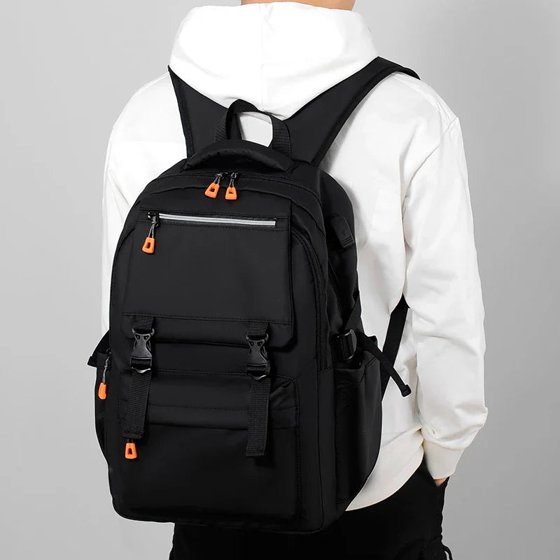 KTX-707411 Waterproof Oxford 17-Inch Laptop Backpack for College Students with Large Capacity and Zipper Closure