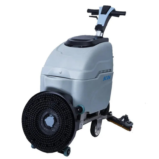 KTX-847891 Cylindrical Walk-Behind Electric Floor Scrubber with 18-Inch Brush and Convenience Features
