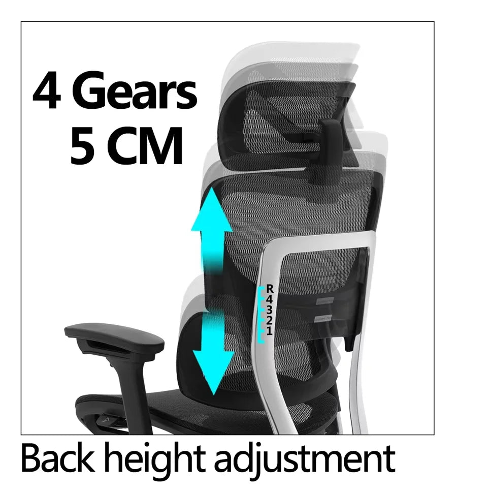 KTX-255635 Ergonomic Gaming and Office Chair with Racing Design, Swivel Leather and Mesh Upholstery
