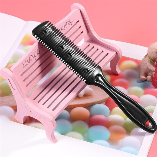 KTX-058003 Double-Sided Hair Cutting Comb with Blade for Bangs and Hair Repair, 60g