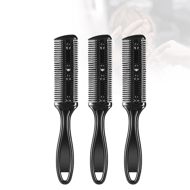 KTX-058003 Double-Sided Hair Cutting Comb with Blade for Bangs and Hair Repair, 60g