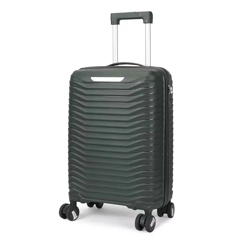 KTX-522323 Custom Colour Designer 3-Piece Trolley Luggage Set - Carry-On Suitcase 20, 24, 28 Inch PP Material
