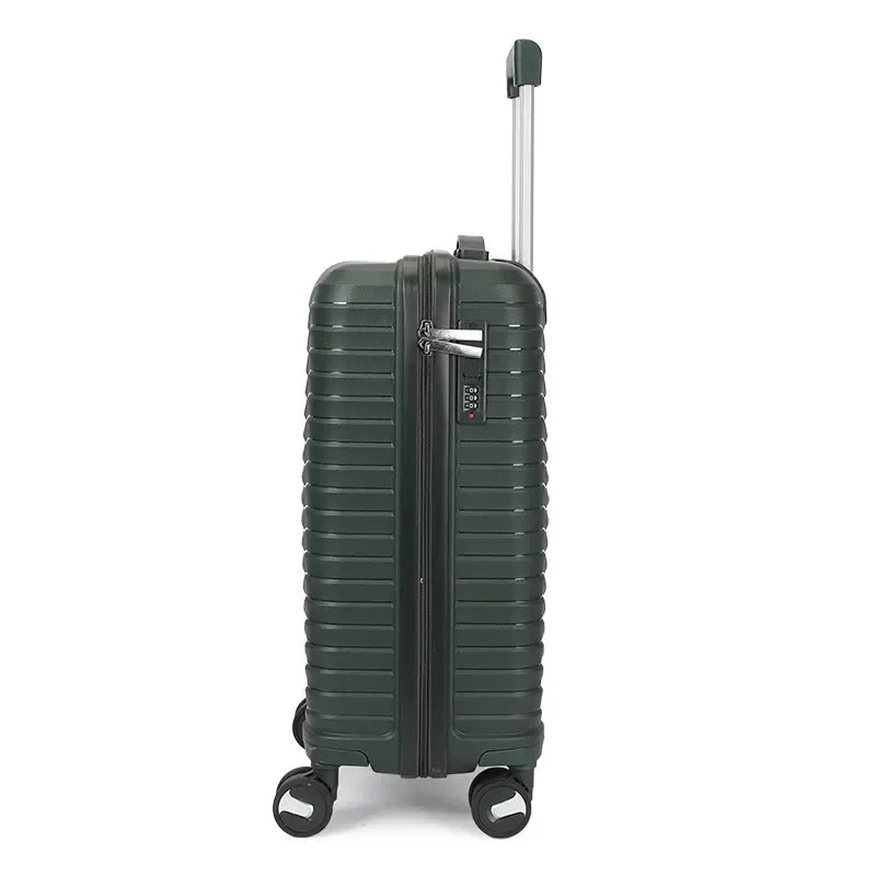 KTX-522323 Custom Colour Designer 3-Piece Trolley Luggage Set - Carry-On Suitcase 20, 24, 28 Inch PP Material