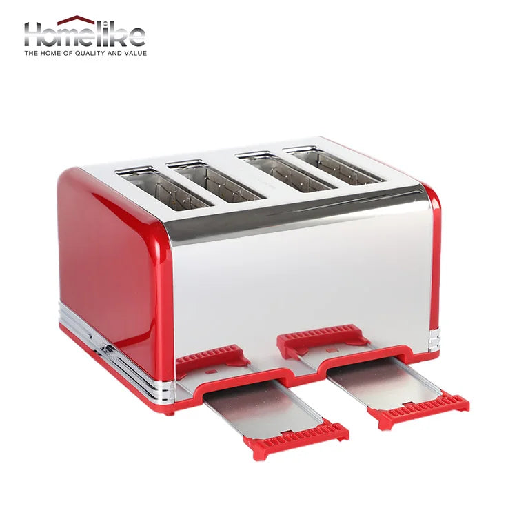 KTX-504723 4-Slice Stainless Steel Toaster 220V 1625W with Adjustable Settings and High-Lift Function