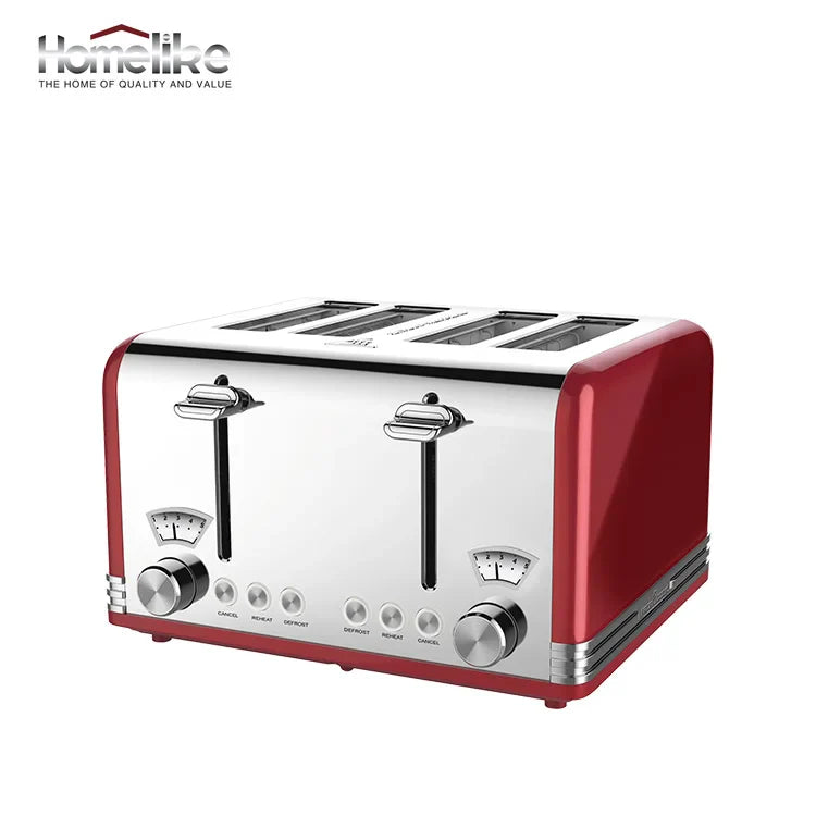 KTX-504723 4-Slice Stainless Steel Toaster 220V 1625W with Adjustable Settings and High-Lift Function