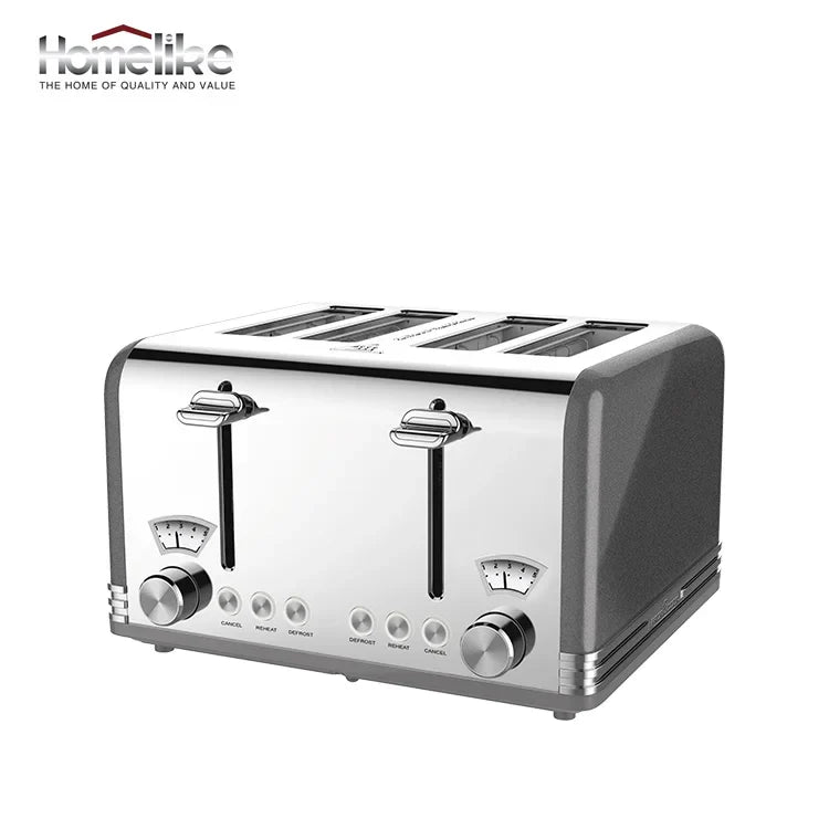 KTX-504723 4-Slice Stainless Steel Toaster 220V 1625W with Adjustable Settings and High-Lift Function