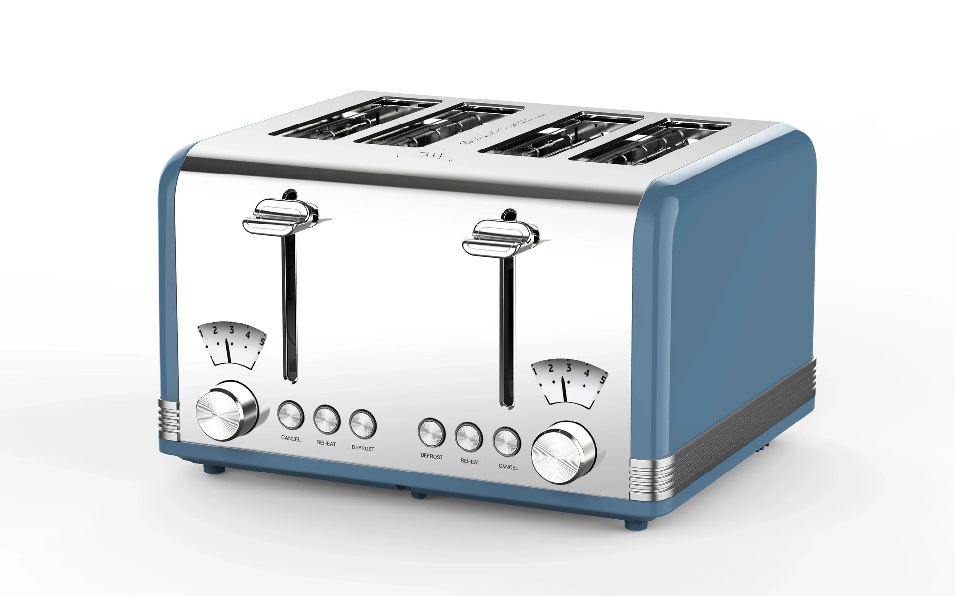 KTX-504723 4-Slice Stainless Steel Toaster 220V 1625W with Adjustable Settings and High-Lift Function