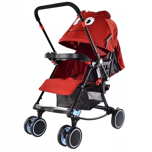 KTX-157075 Luxury 3-in-1 Compact Baby Stroller Lightweight Travel Pram for Infants 0-3 Years
