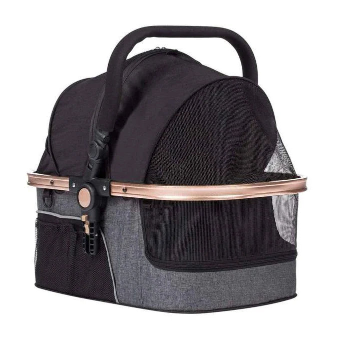 JMT-674826 Luxury Folding Pet Stroller with Removable Canopy and 4 Wheels for Dogs and Cats