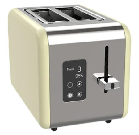 KTX-848211 Compact Stainless Steel 2-Slice Toaster in Brushed Finish