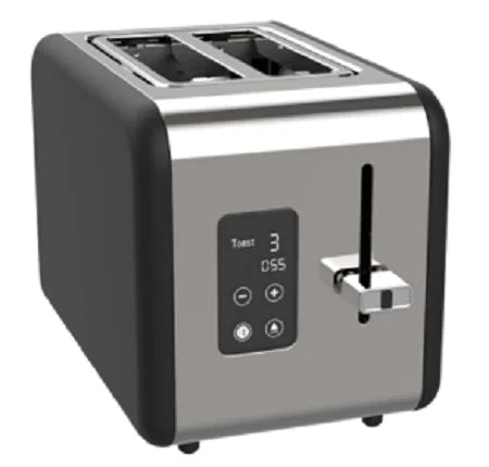 KTX-848211 Compact Stainless Steel 2-Slice Toaster in Brushed Finish