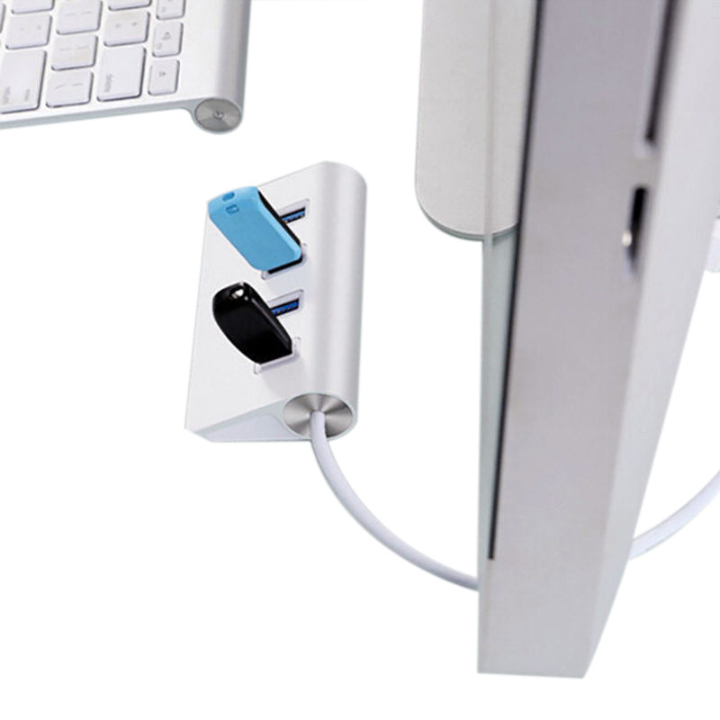 KTX-742163 USB-C to 4-Port USB 2.0 Hub for MacBook and Compatible Devices, Aluminum Alloy Design
