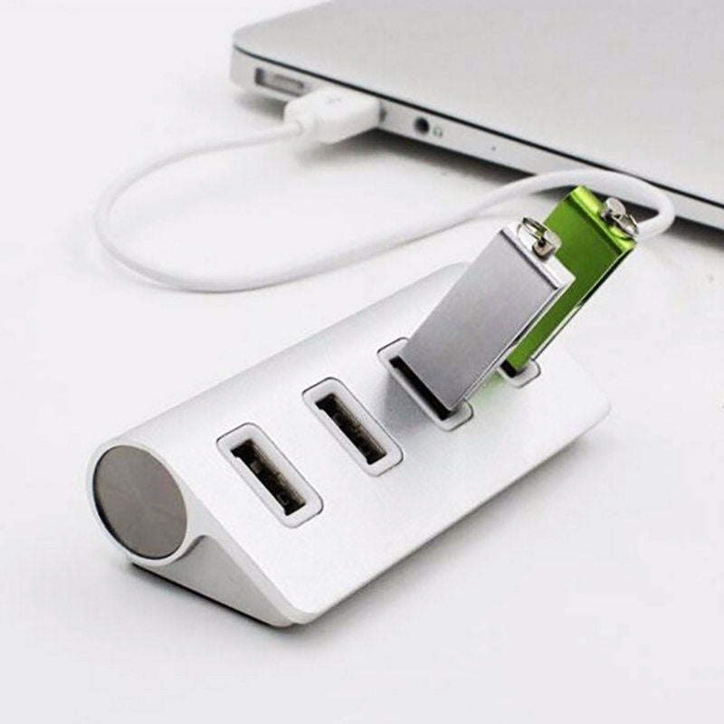 KTX-742163 USB-C to 4-Port USB 2.0 Hub for MacBook and Compatible Devices, Aluminum Alloy Design