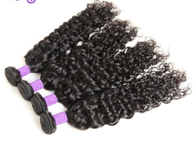 JMT-676554 Water Wave Human Hair Weave, 12-28 Inch, 1B Natural Color, 100g Each