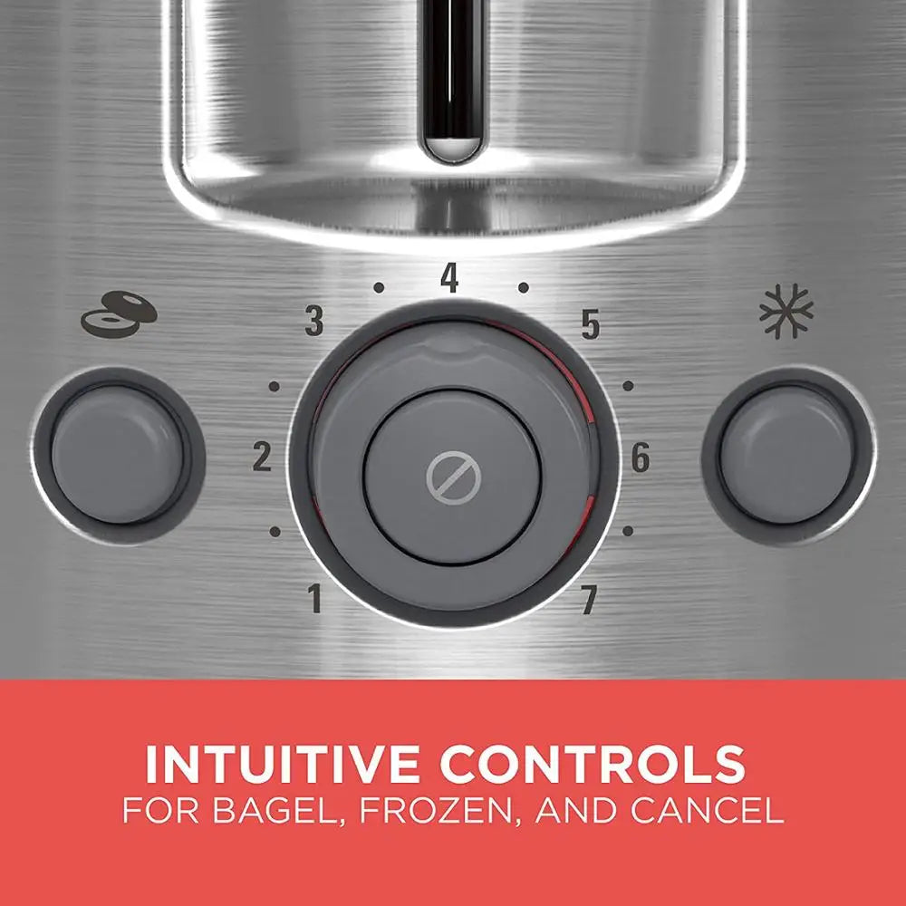 KTX-518227 Stainless Steel Toaster with Multiple Toast Settings