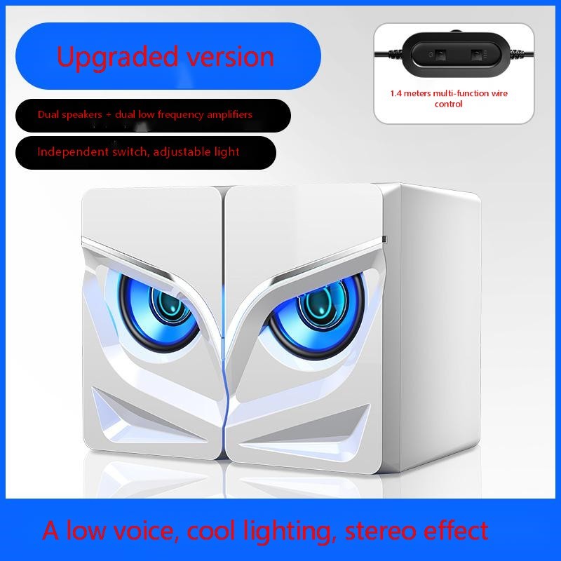 KTX-445523 Dual Desktop Speakers with AC and Battery Power Supply - Black & White Options