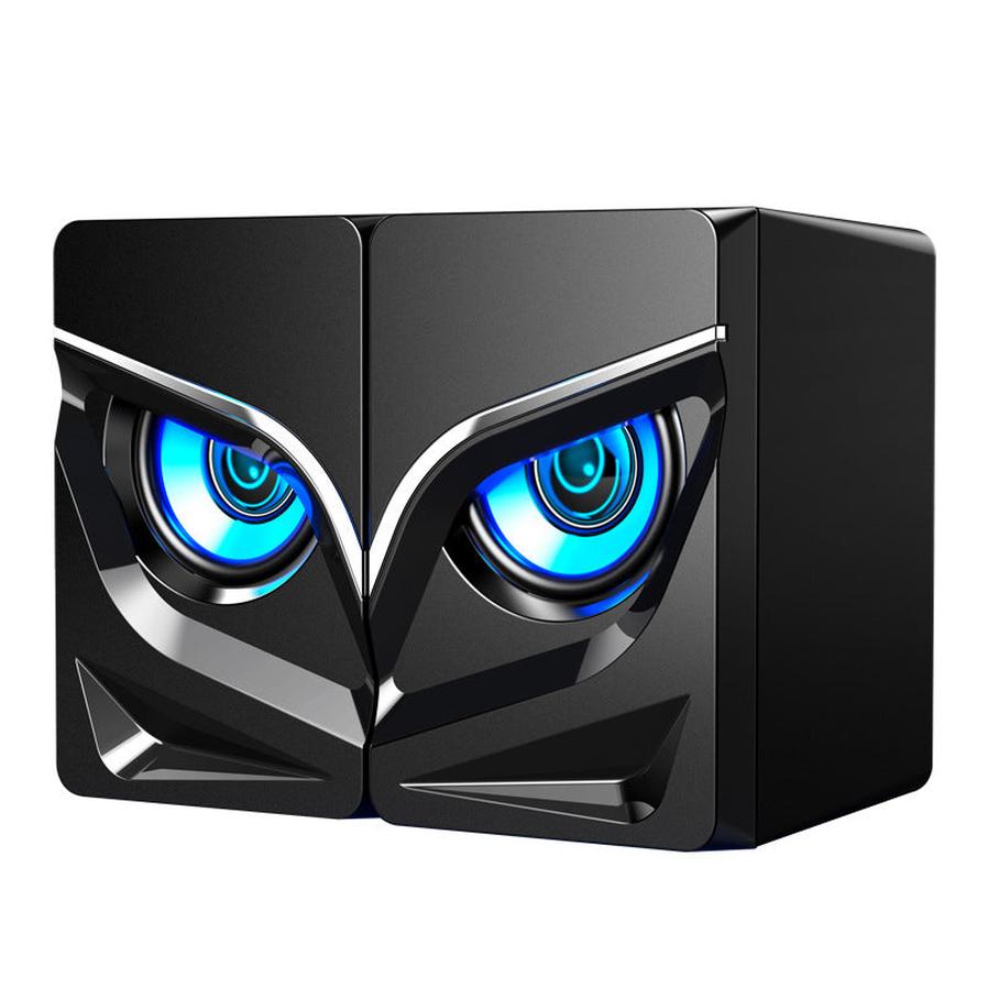 KTX-445523 Dual Desktop Speakers with AC and Battery Power Supply - Black & White Options
