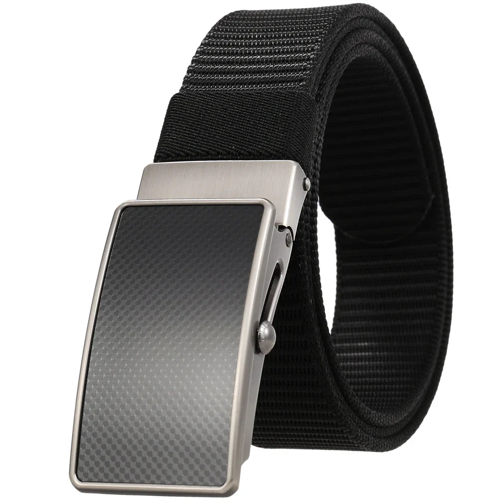 KTX-601683 Nylon Braided Men's Roller Buckle Belt - Model LY36-23553-1