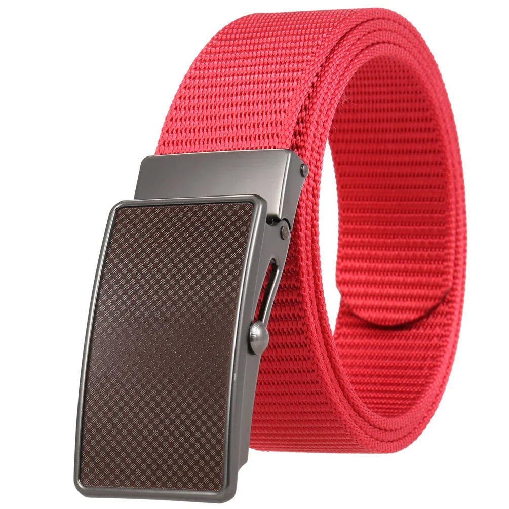 KTX-601683 Nylon Braided Men's Roller Buckle Belt - Model LY36-23553-1