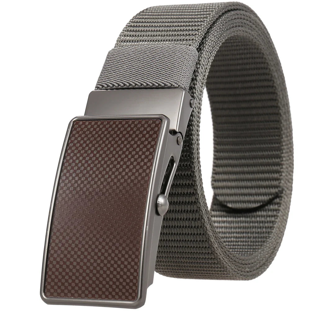 KTX-601683 Nylon Braided Men's Roller Buckle Belt - Model LY36-23553-1