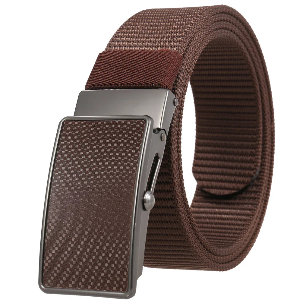 KTX-601683 Nylon Braided Men's Roller Buckle Belt - Model LY36-23553-1
