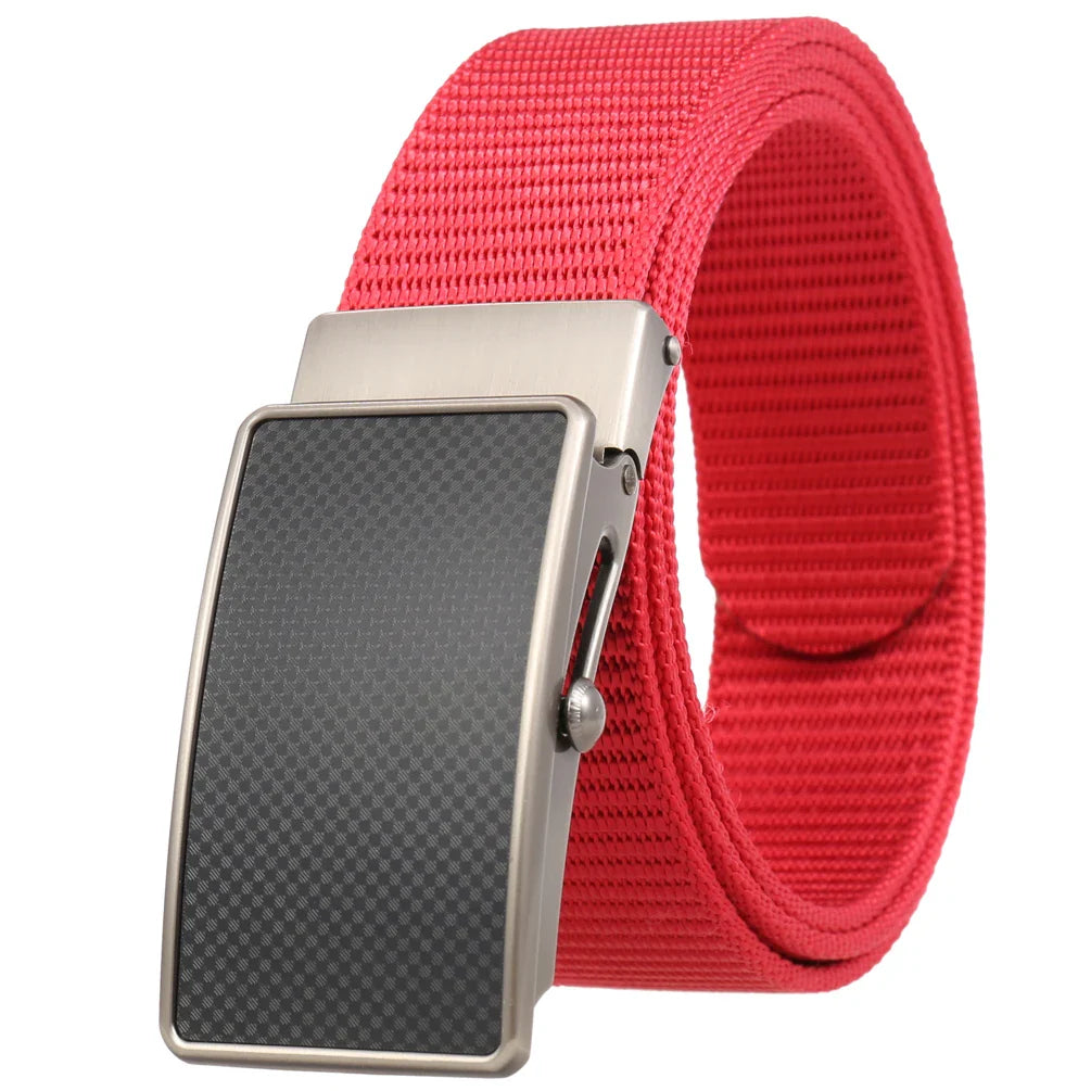 KTX-601683 Nylon Braided Men's Roller Buckle Belt - Model LY36-23553-1