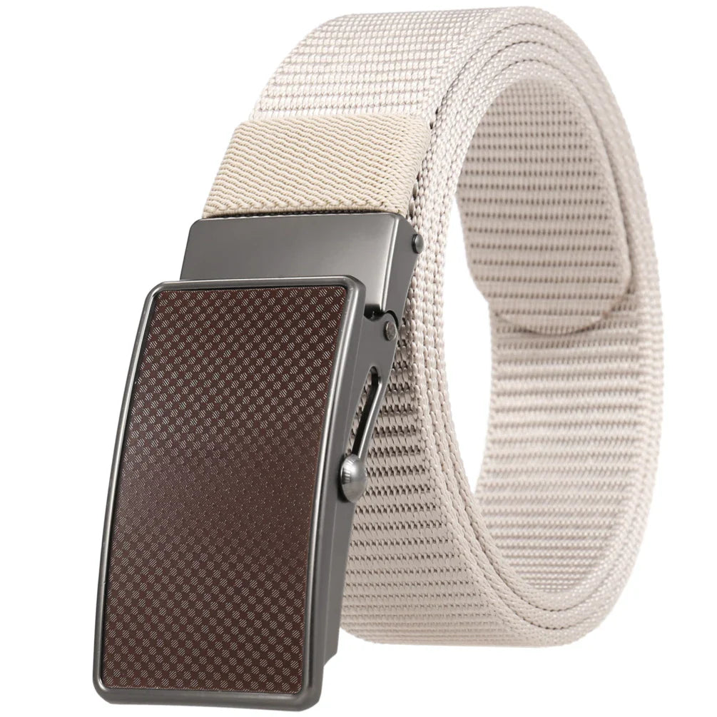 KTX-601683 Nylon Braided Men's Roller Buckle Belt - Model LY36-23553-1