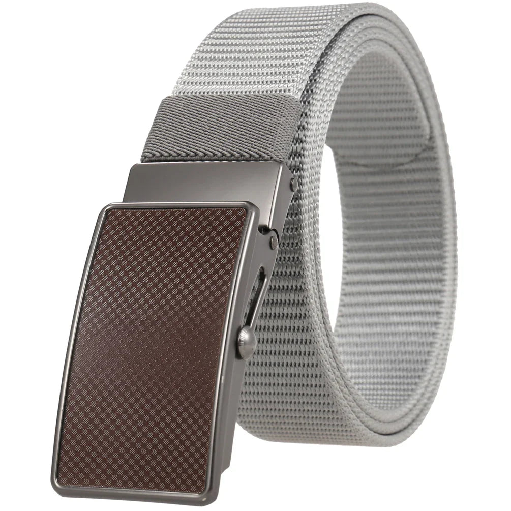 KTX-601683 Nylon Braided Men's Roller Buckle Belt - Model LY36-23553-1