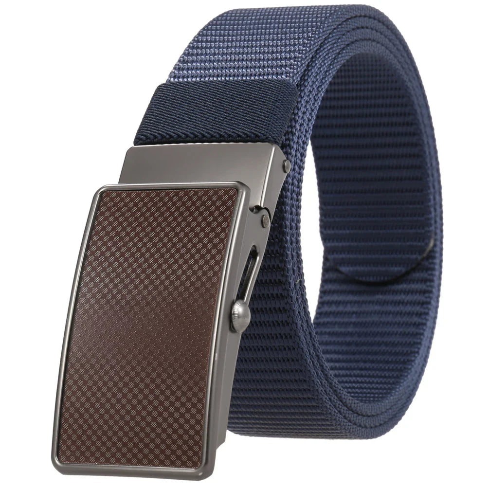 KTX-601683 Nylon Braided Men's Roller Buckle Belt - Model LY36-23553-1