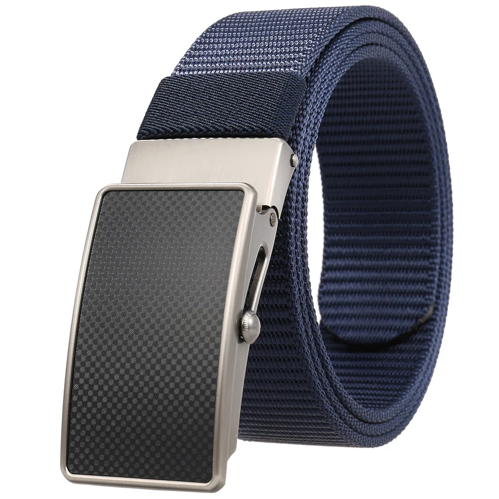KTX-601683 Nylon Braided Men's Roller Buckle Belt - Model LY36-23553-1