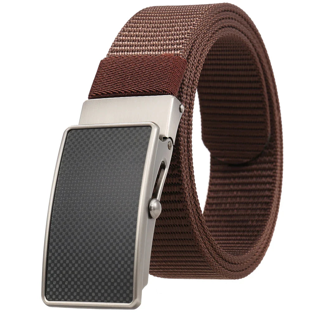 KTX-601683 Nylon Braided Men's Roller Buckle Belt - Model LY36-23553-1