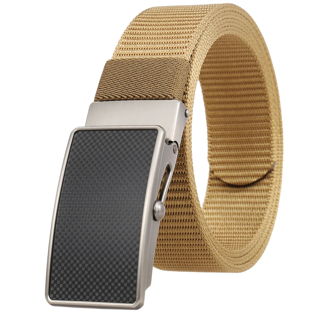 KTX-601683 Nylon Braided Men's Roller Buckle Belt - Model LY36-23553-1