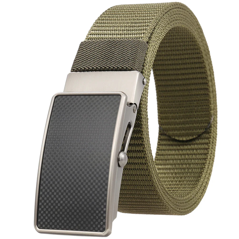 KTX-601683 Nylon Braided Men's Roller Buckle Belt - Model LY36-23553-1