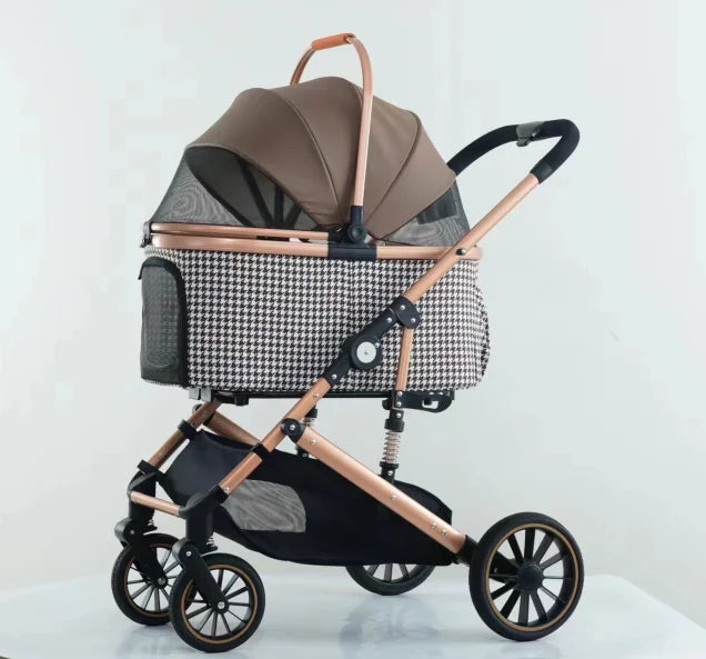 JMT-681418 Pet Folding Travel Stroller for Dogs and Pets - Lightweight Portable Pet Carrier